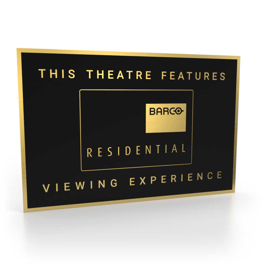 Barco Residential Heimkino-Schild