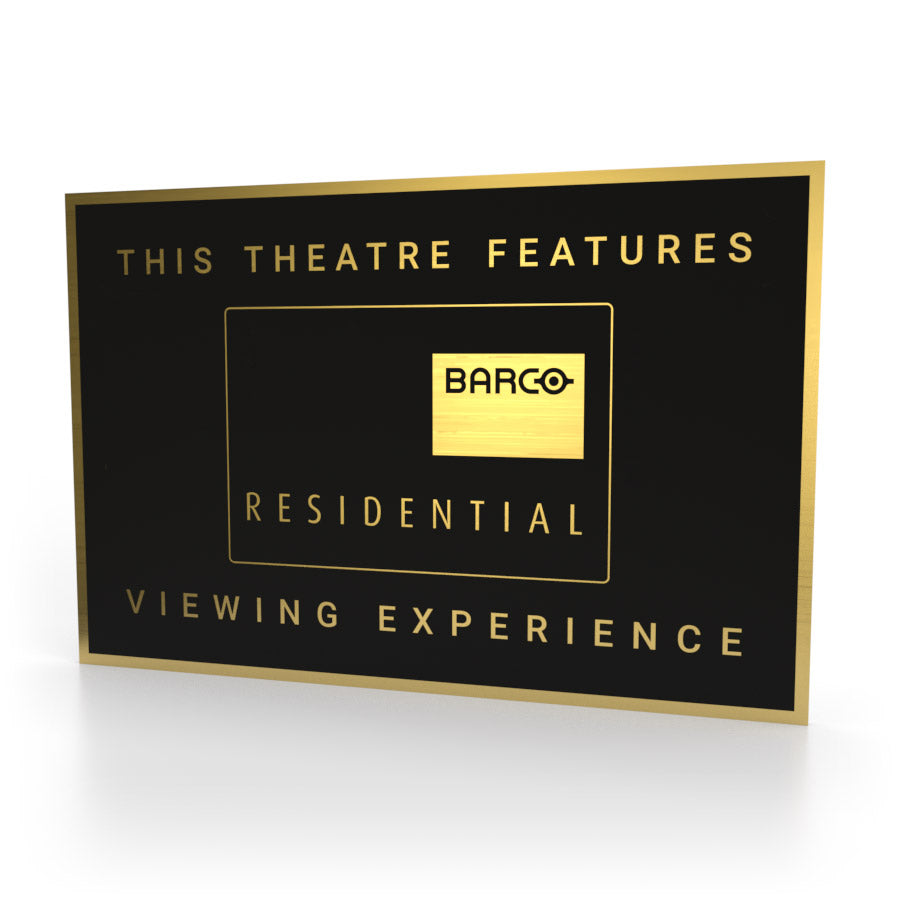 Barco Residential Heimkino-Schild