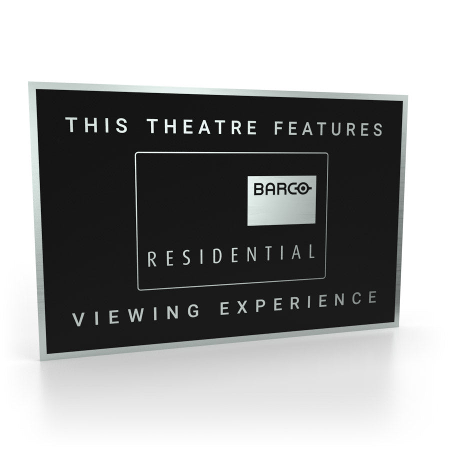 Barco Residential Heimkino-Schild
