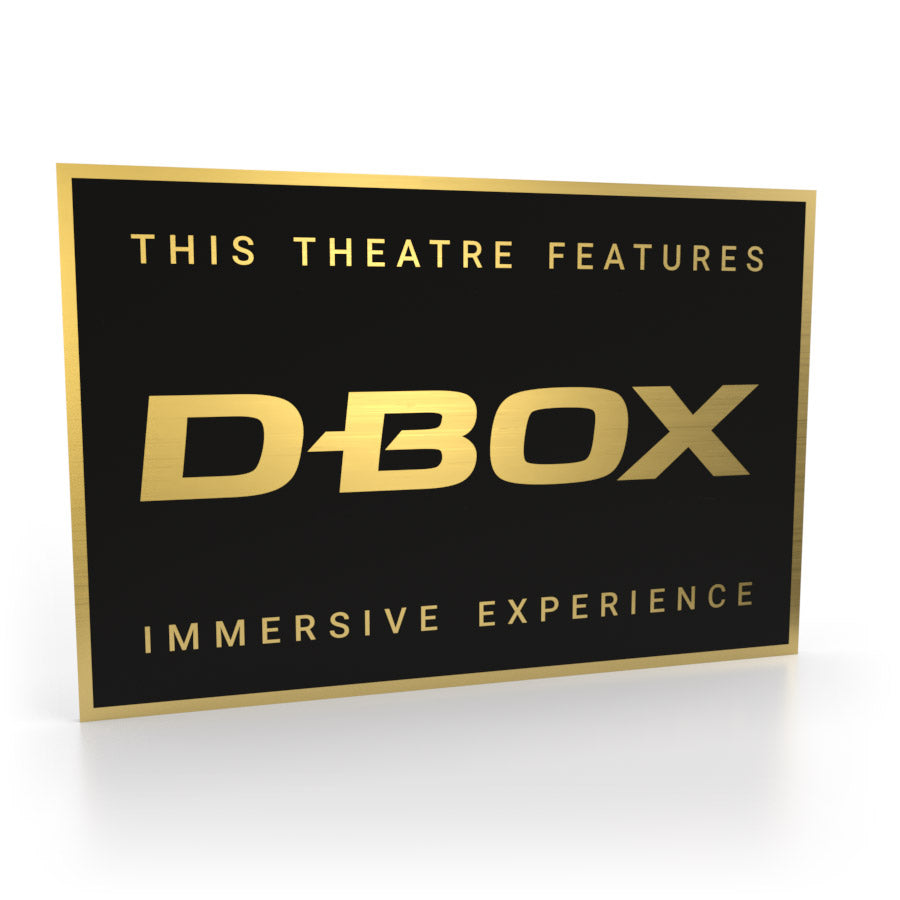 D-Box Heimkino-Schild