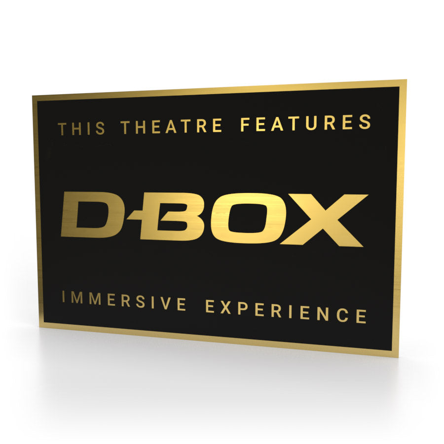D-Box Heimkino-Schild