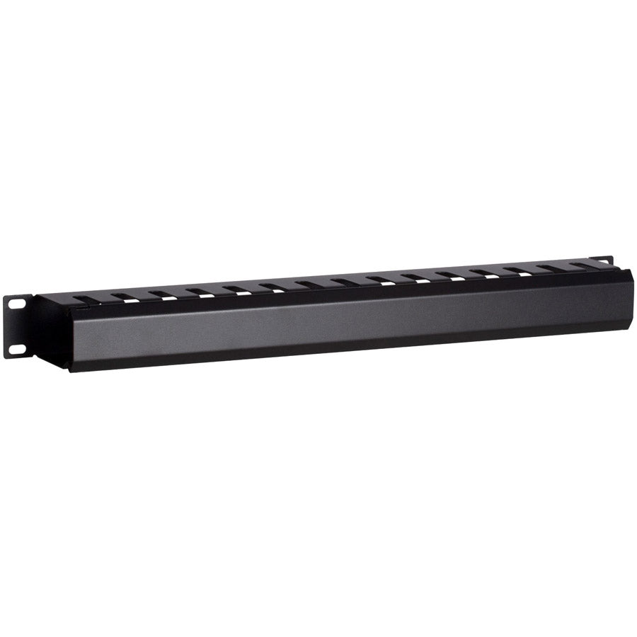 19 Zoll Kabelführungsleiste mit Abdeckung für Lautsprecherkabel, HDMI, Cinch, XLR etc.