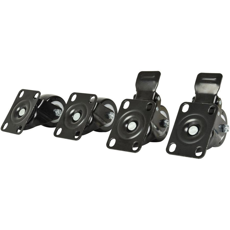 4 Rollen für Serverschrank, 2 mit Bremse