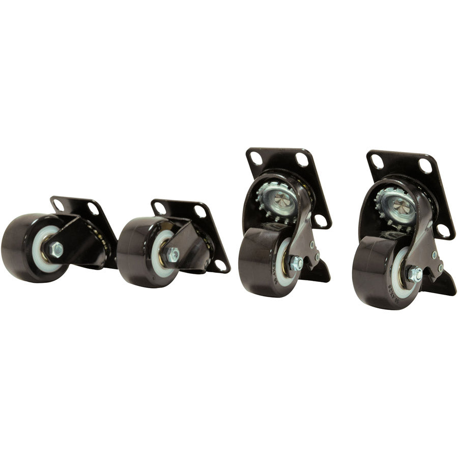 4 Rollen für Serverschrank, 2 mit Bremse