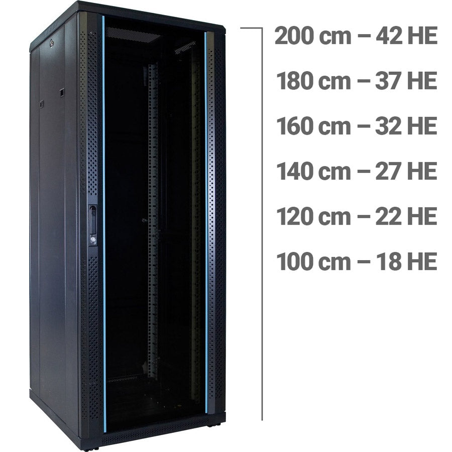 19 Zoll Serverschrank für Heimkino-Technik, 600 mm Tiefe