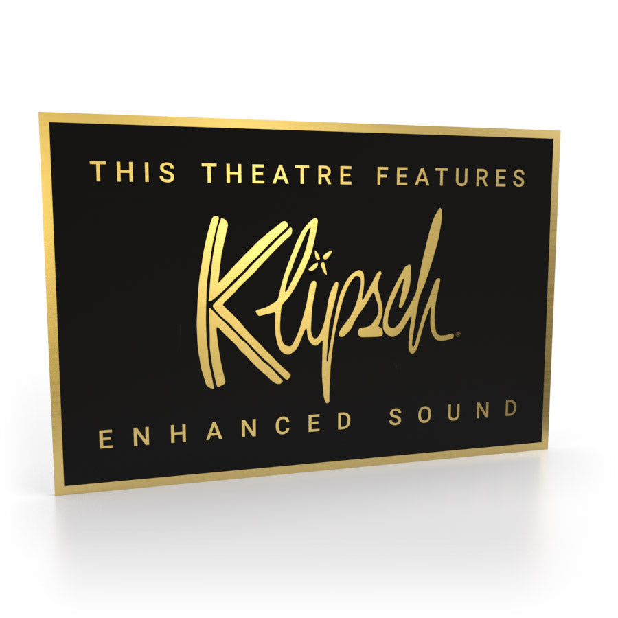 Klipsch Heimkino-Schild