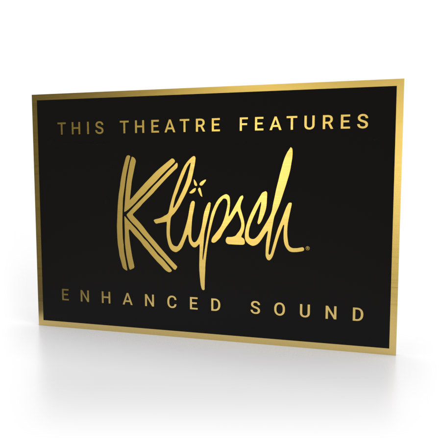 Klipsch Heimkino-Schild