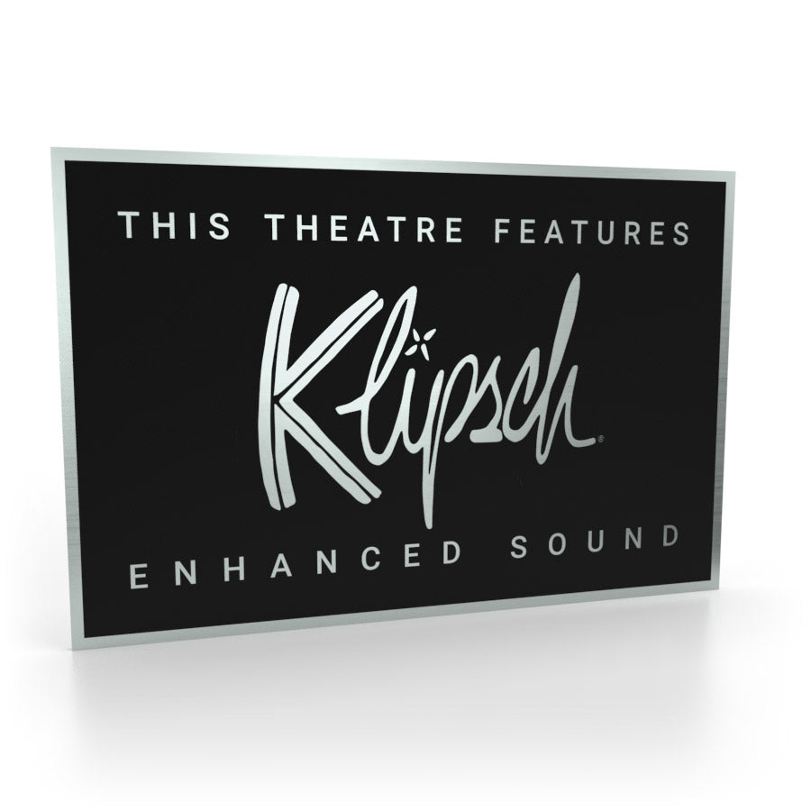 Klipsch Heimkino-Schild