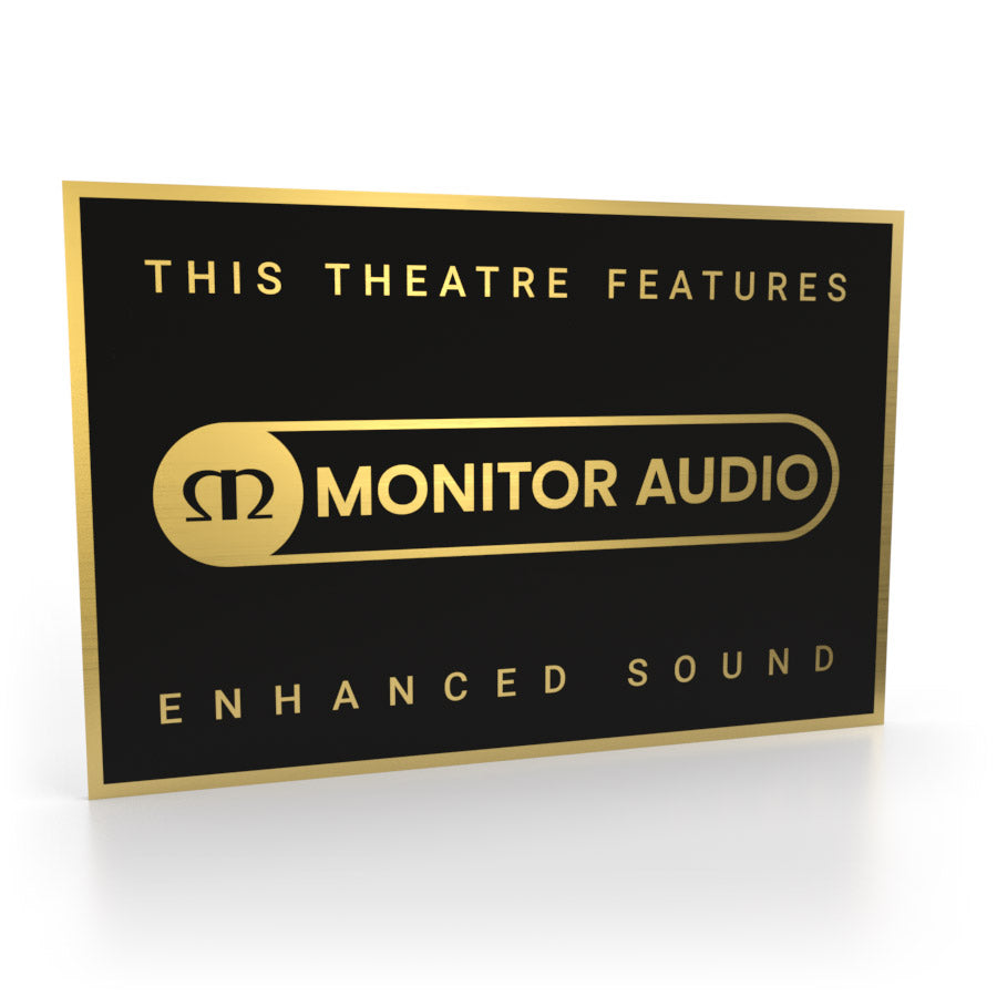 Monitor Audio Heimkino-Schild