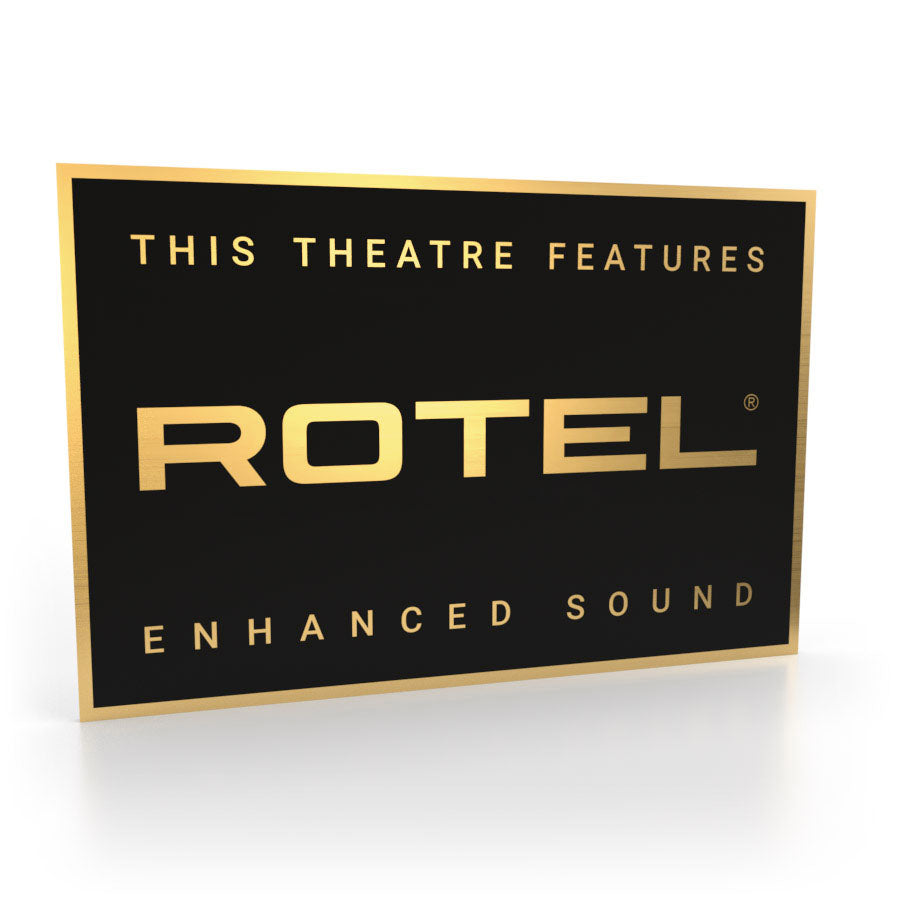 Rotel Heimkino-Schild