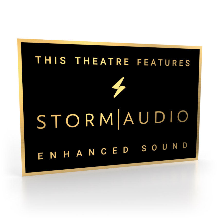 StormAudio Heimkino-Schild