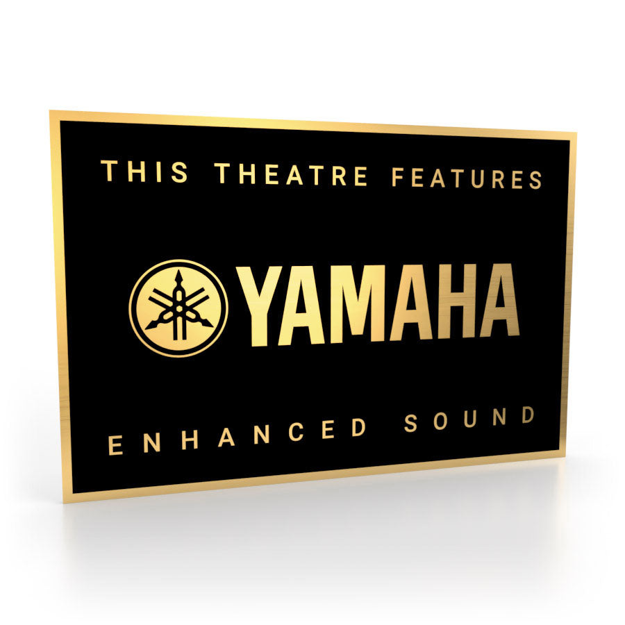 Yamaha Heimkino-Schild